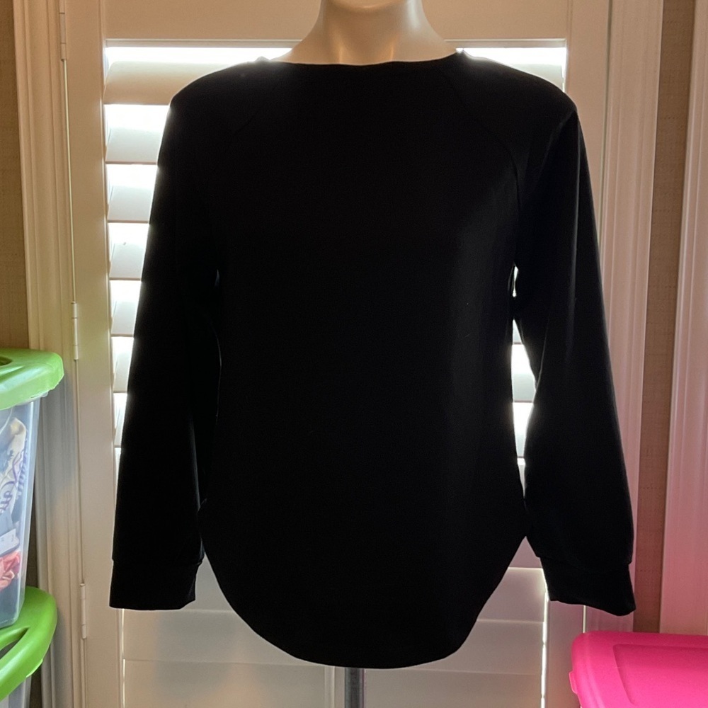 Classic Black Long Sleeve Women's Top